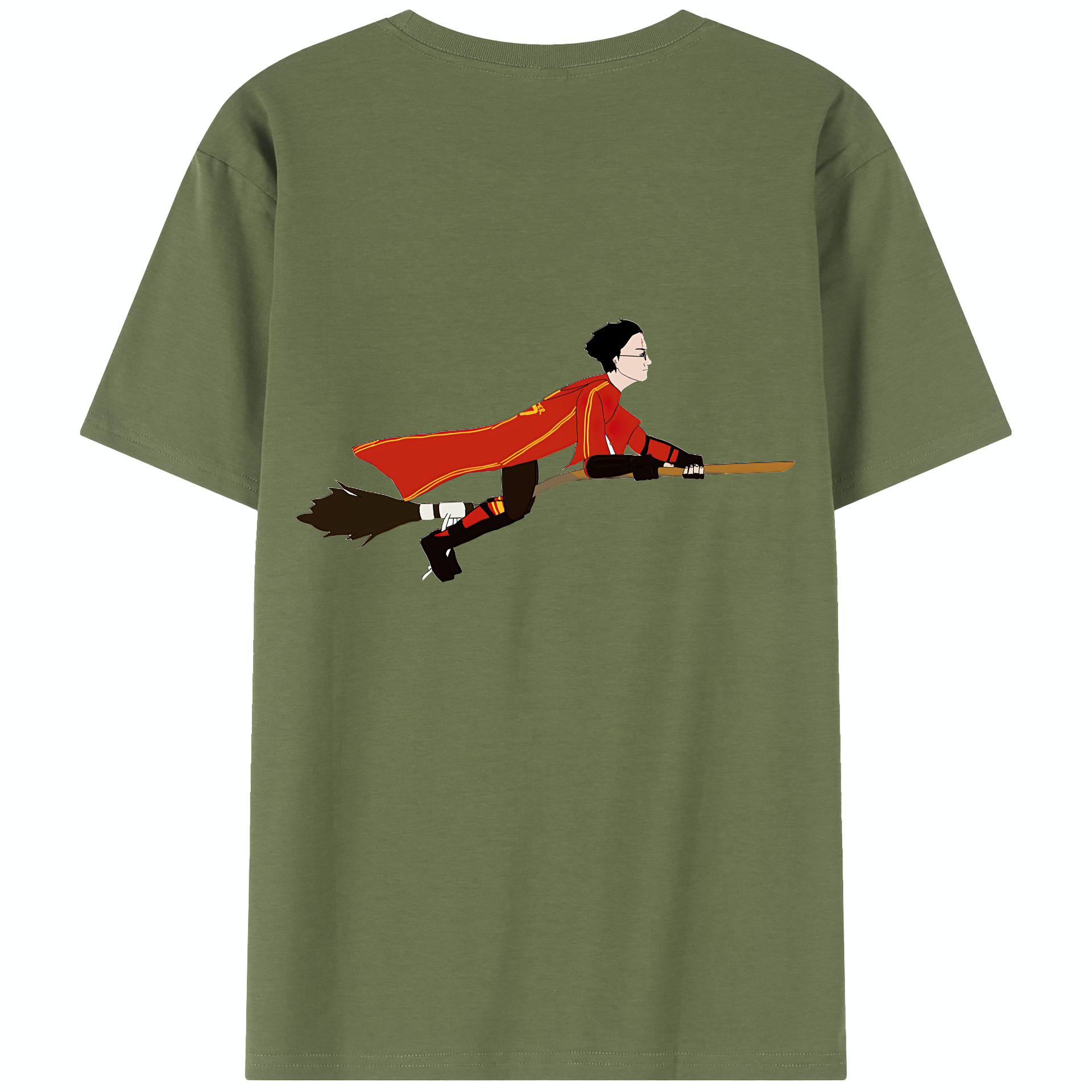 （画像用） Harry Potter ハリー・ポッターシリーズ 綿100％半袖Tシャツ（背面プリント）